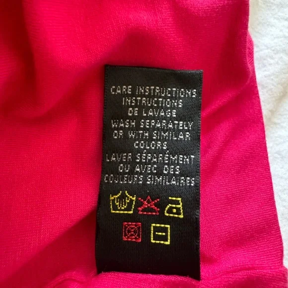 Fuchsia & Dark red sleeveless tops - Picture 5 of 7